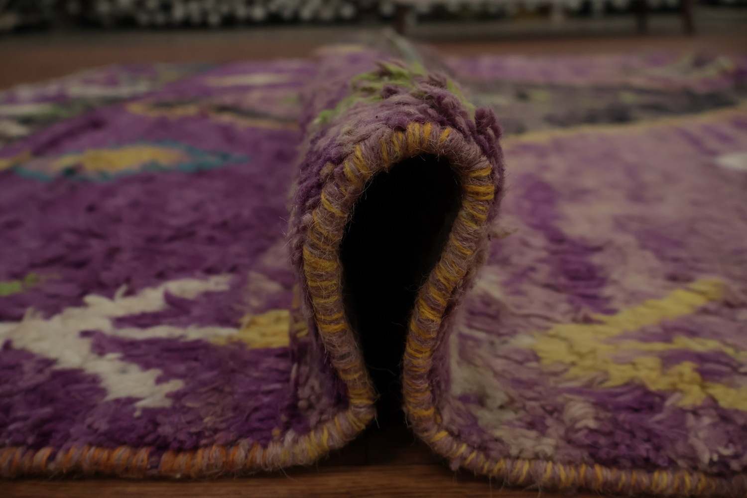Purple Moroccan Oriental Area Rug 6x10