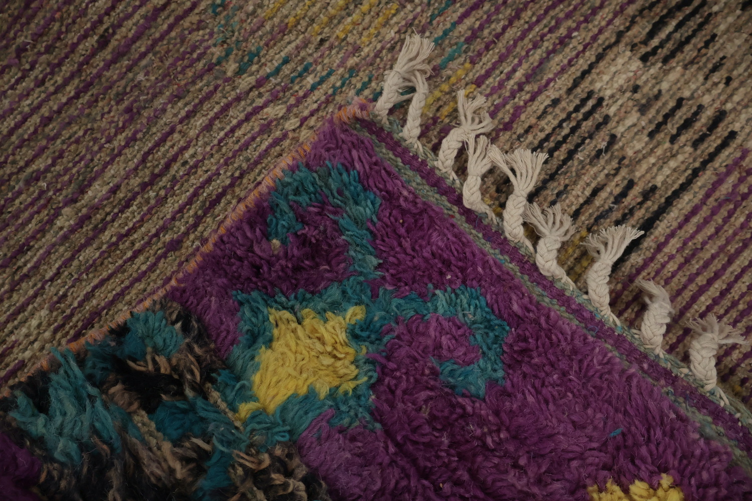 Purple Moroccan Oriental Area Rug 6x10