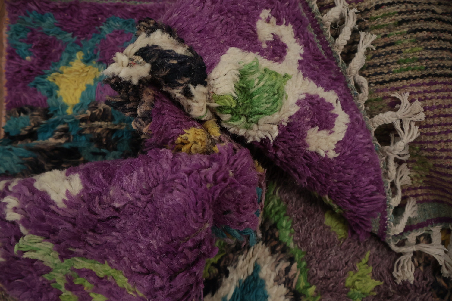Purple Moroccan Oriental Area Rug 6x10