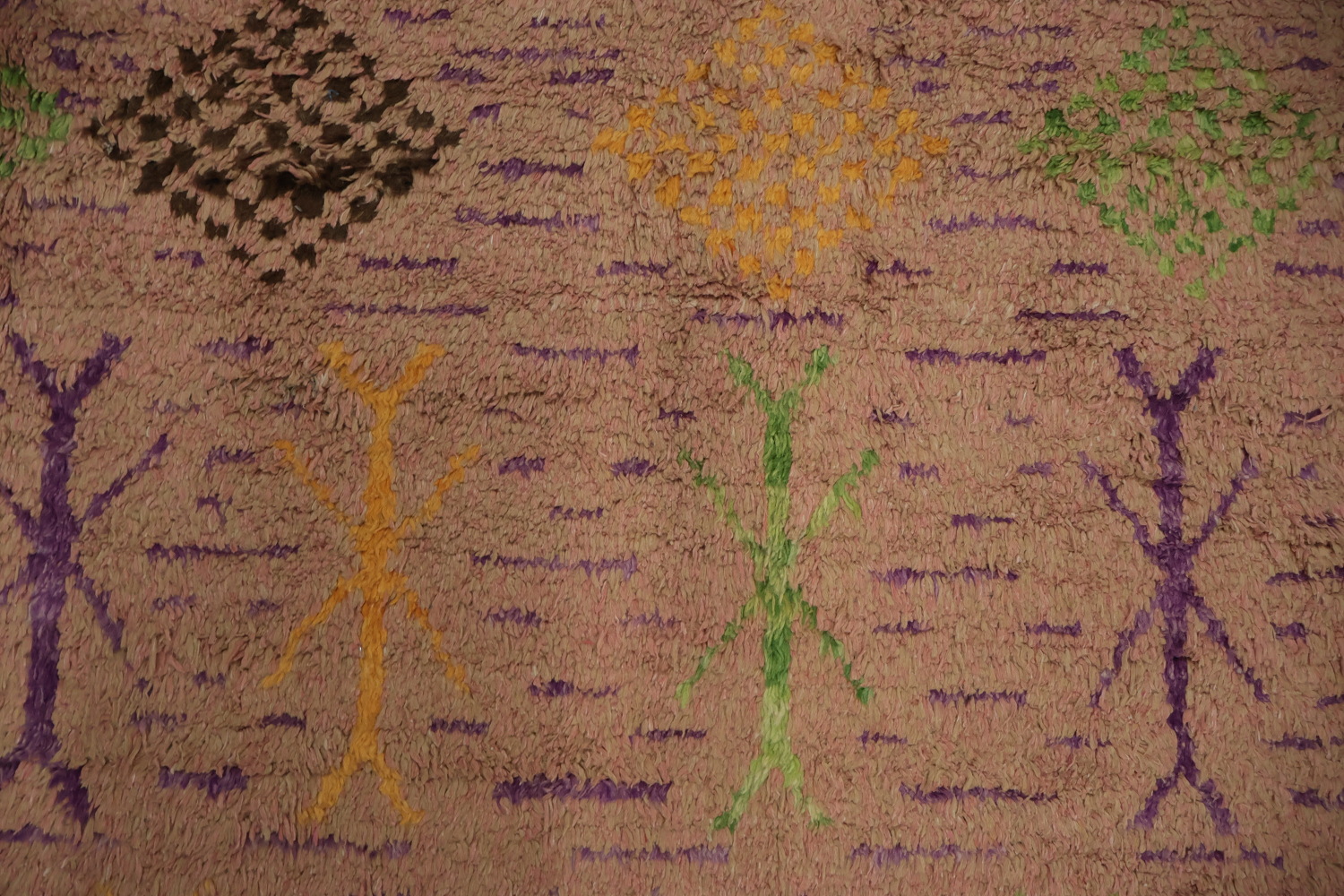 Stylish Fusion of Color and Geometry Moroccan Large Area Rug 9x12