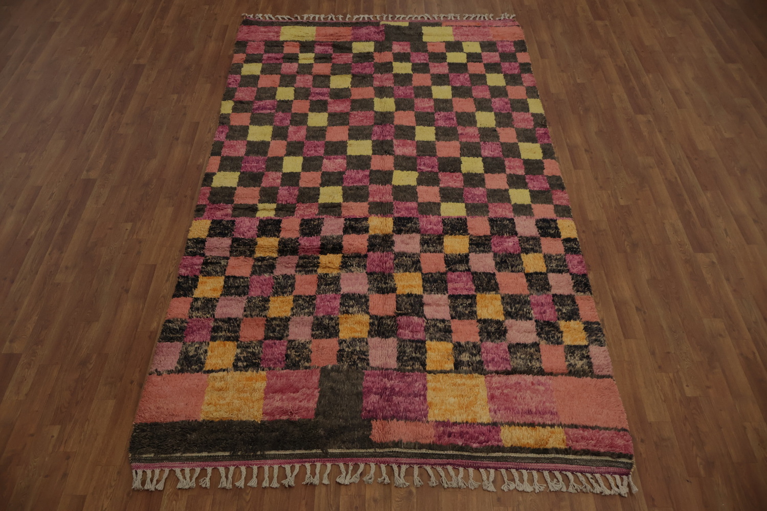 Checkered Moroccan Area Rug 6x10 for a Chic and Modern Look