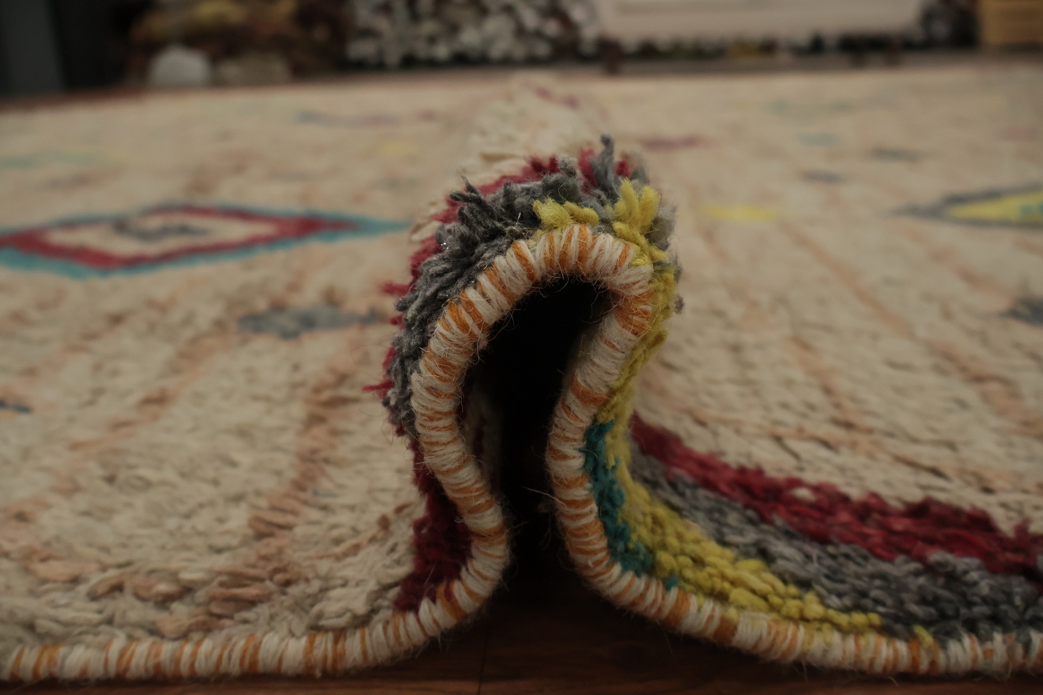 Intricate Diamonds Moroccan Large Rug 12x19 for Contemporary Homes