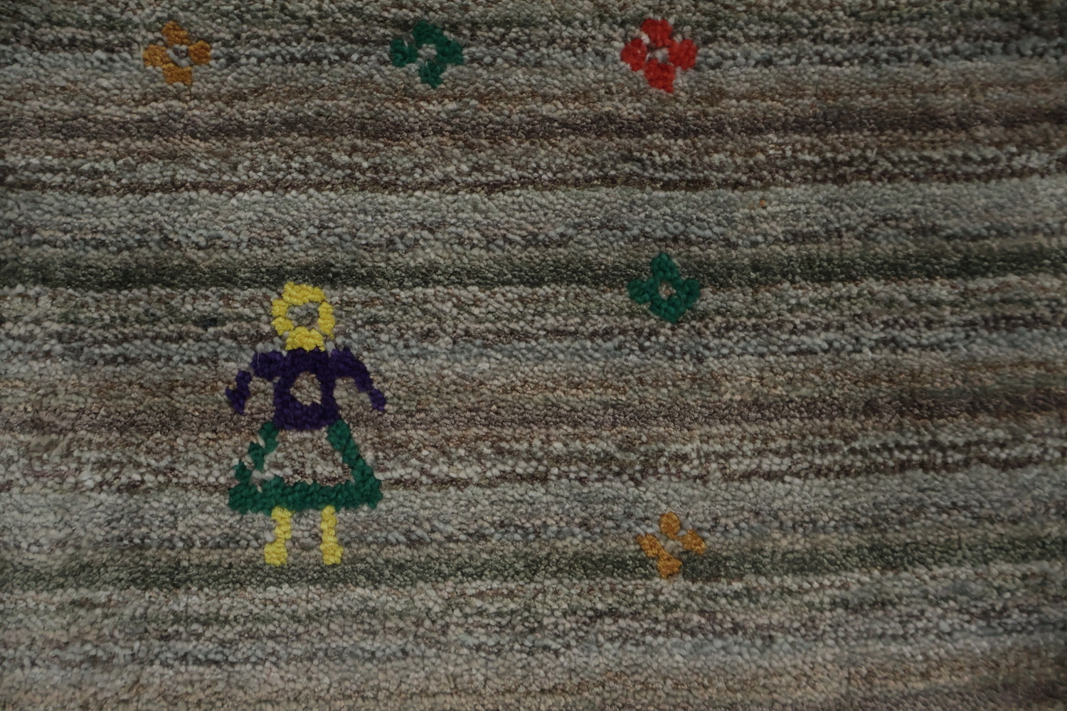 Sophisticated Neutral: Gray Square Gabbeh Rug 10x10