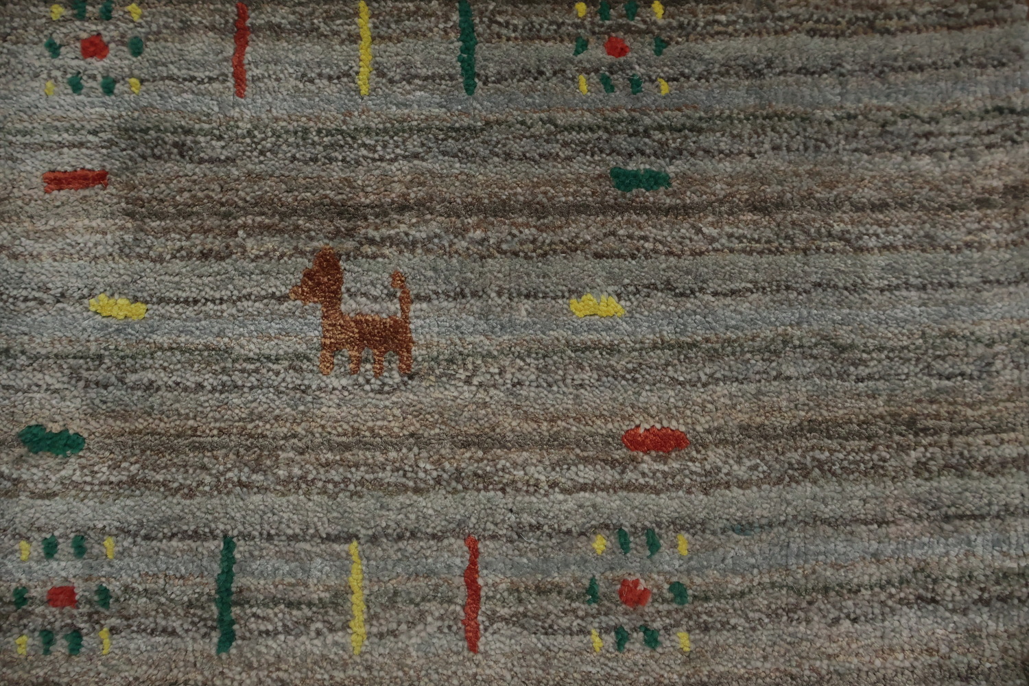 Sophisticated Neutral: Gray Square Gabbeh Rug 10x10