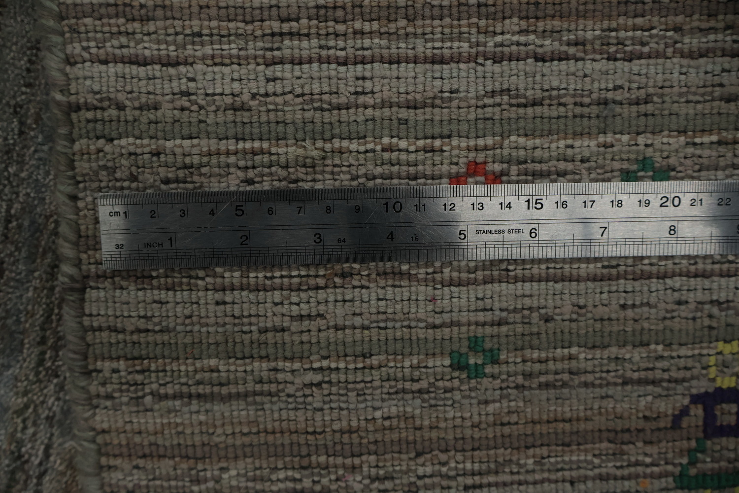 Sophisticated Neutral: Gray Square Gabbeh Rug 10x10