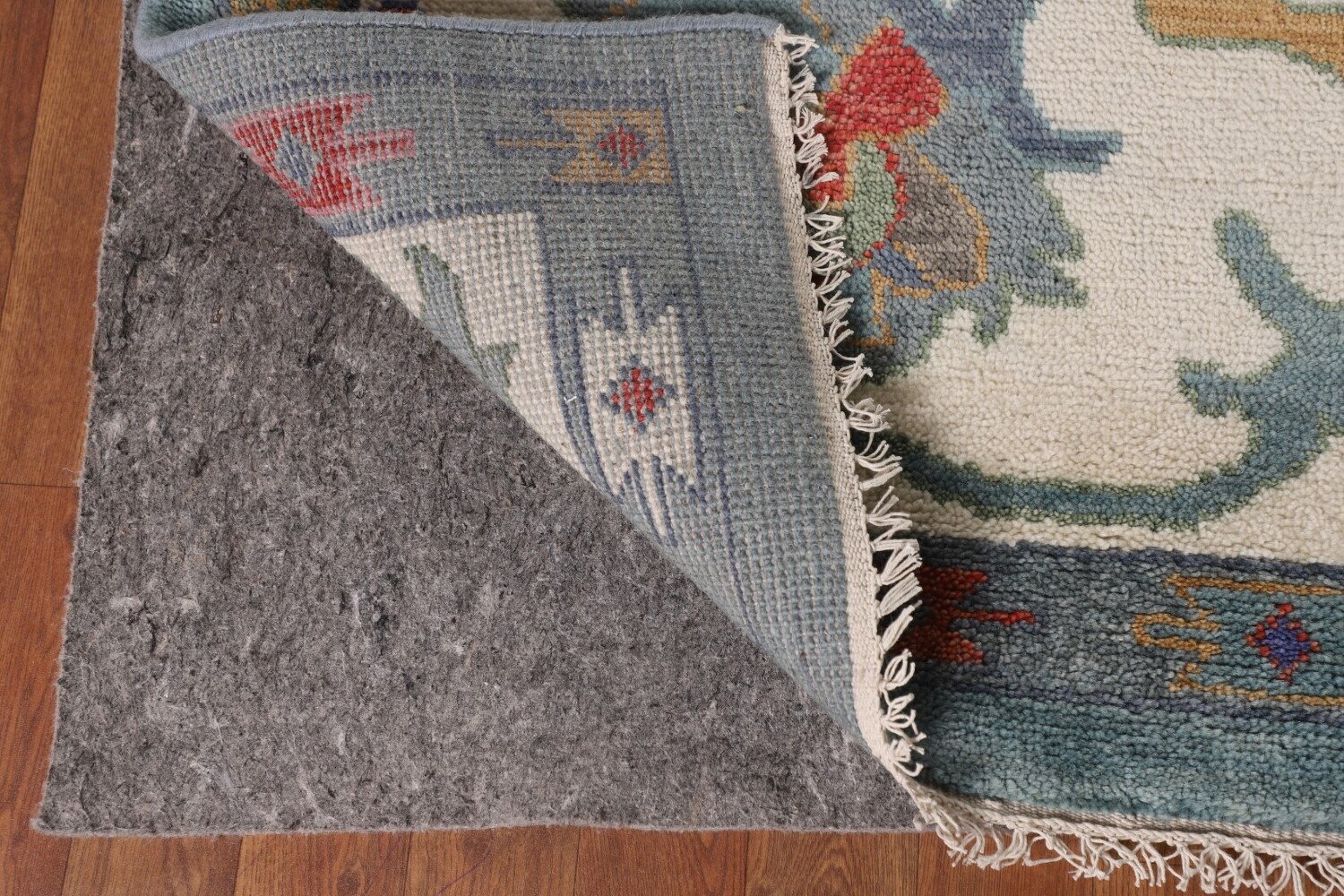 Floral Blue Oushak Indian Area Rug 9x12