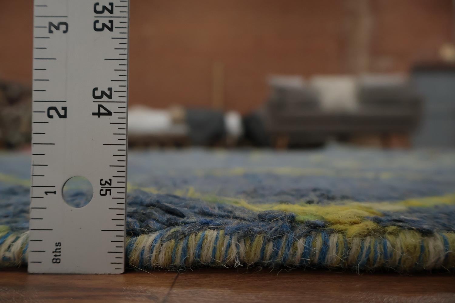 Chic Moroccan Area Rug 6x10 Contrasting Border Accents