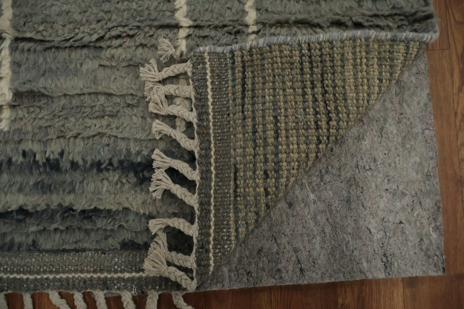 Geometric Moroccan Large Area Rug 9x13 in Elegant Shades of Grey