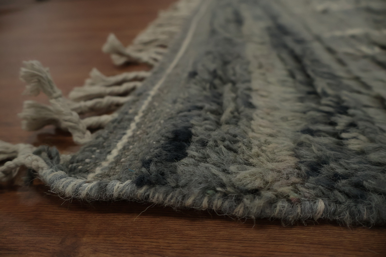 Geometric Moroccan Large Area Rug 9x13 in Elegant Shades of Grey