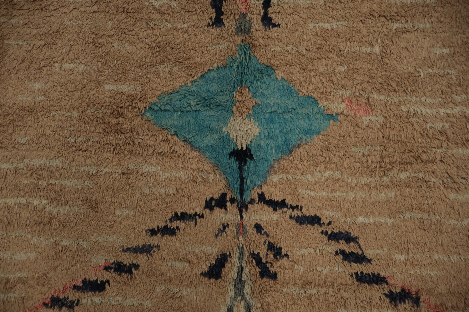 Playful Warm Palette Plush Moroccan Large Area Rug 9x13