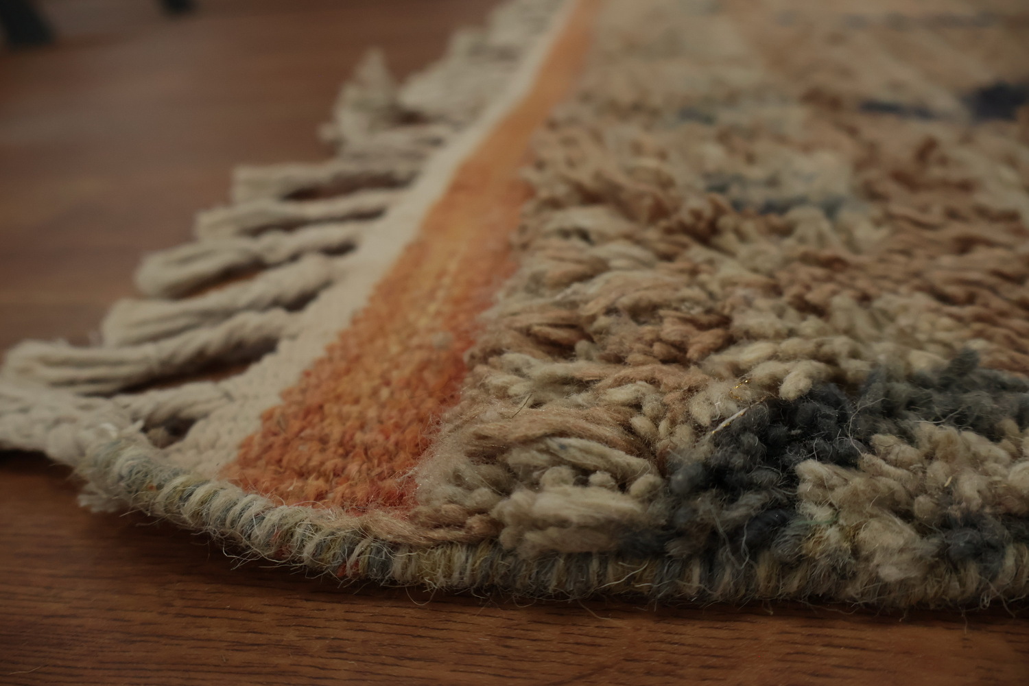 Playful Warm Palette Plush Moroccan Large Area Rug 9x13