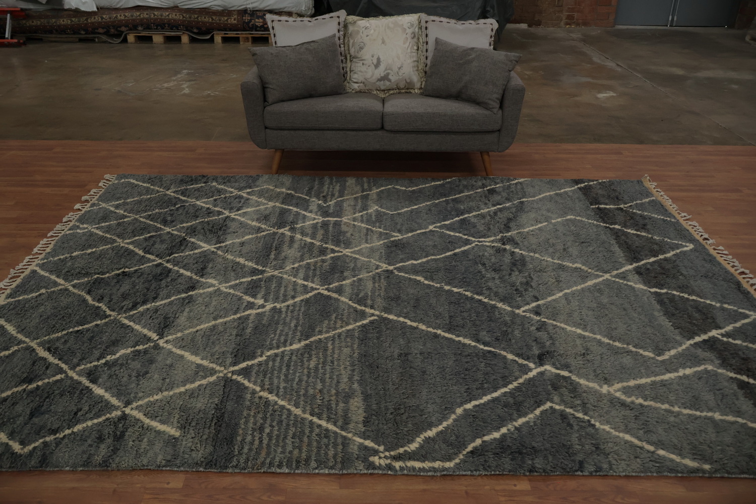 Handmade Plush Moroccan Oriental Area Rug 8x11