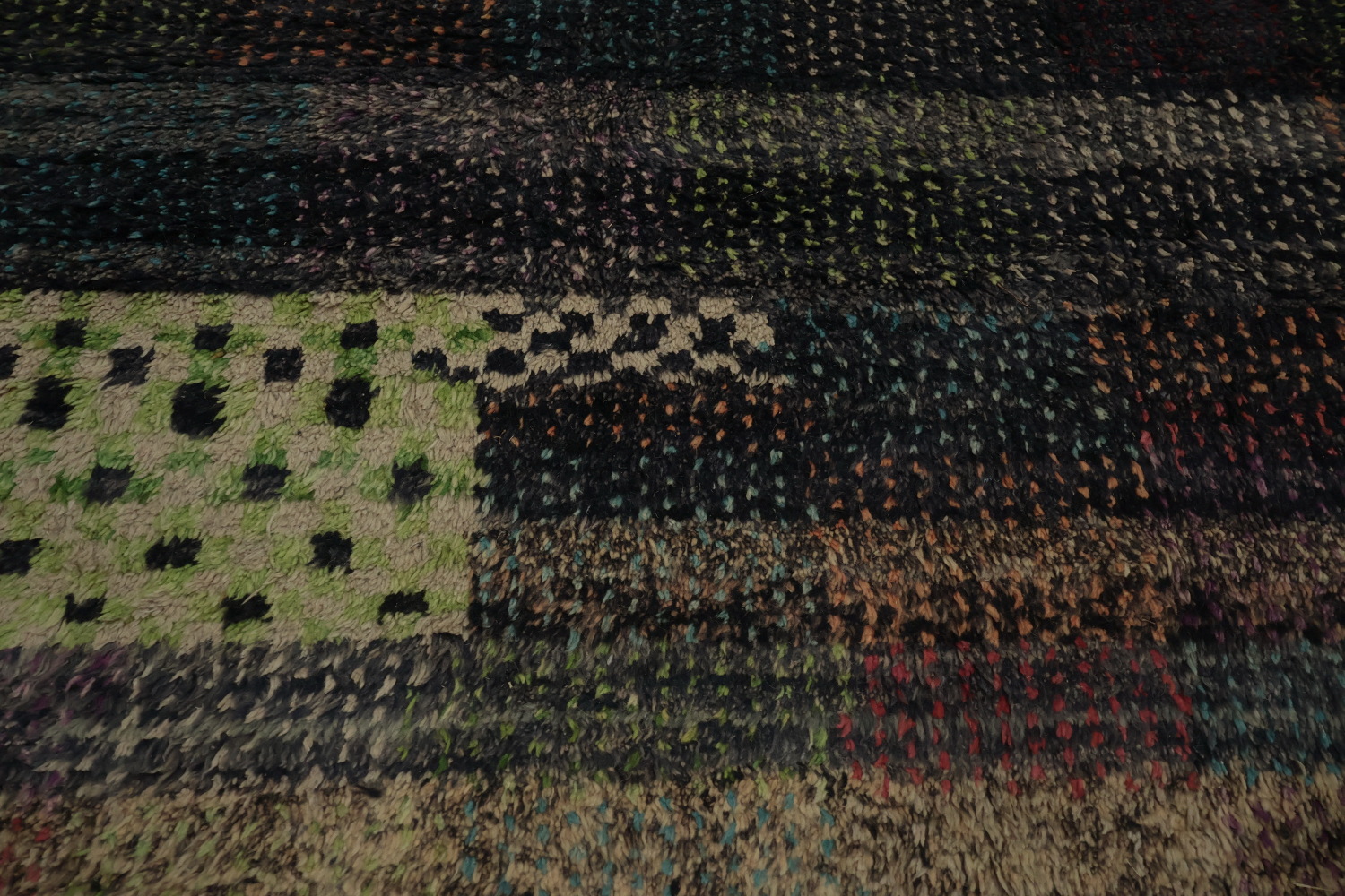 Checkered Plush Moroccan Pakistan Area Rug 8x11