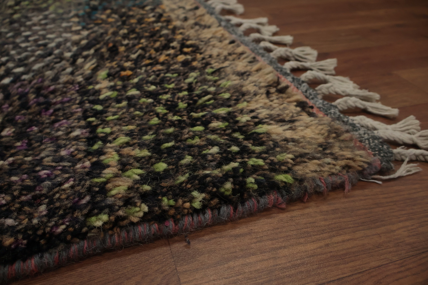 Checkered Plush Moroccan Pakistan Area Rug 8x11