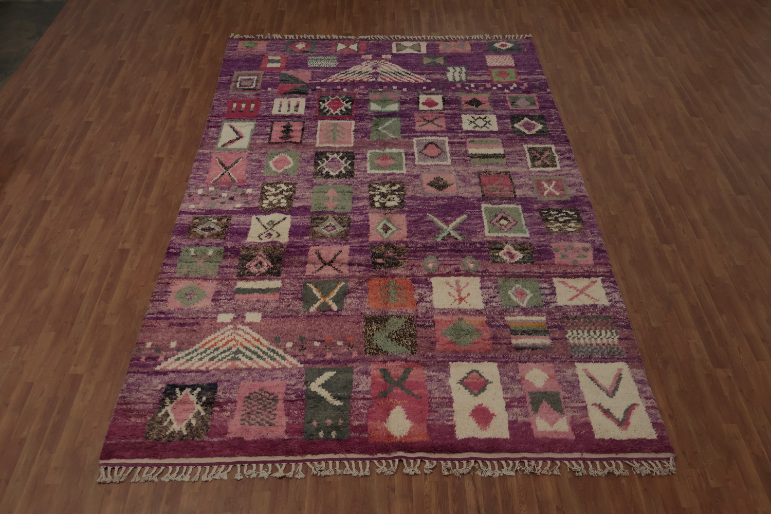 Purple Tribal Moroccan Oriental Large Rug 9x15