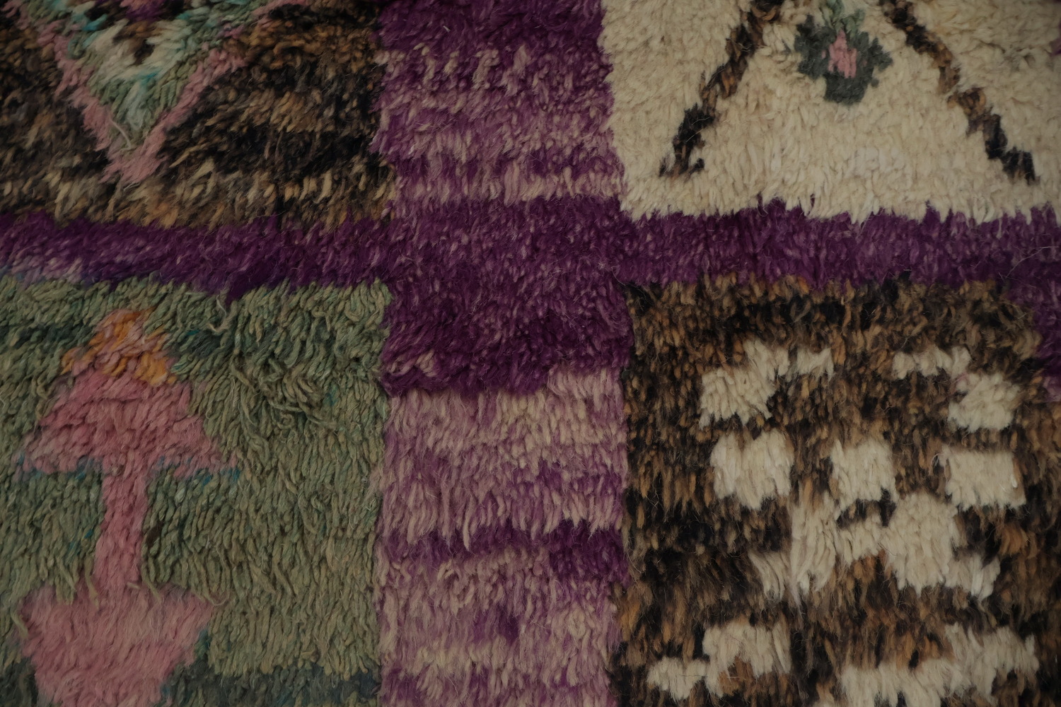 Purple Tribal Moroccan Oriental Large Rug 9x15