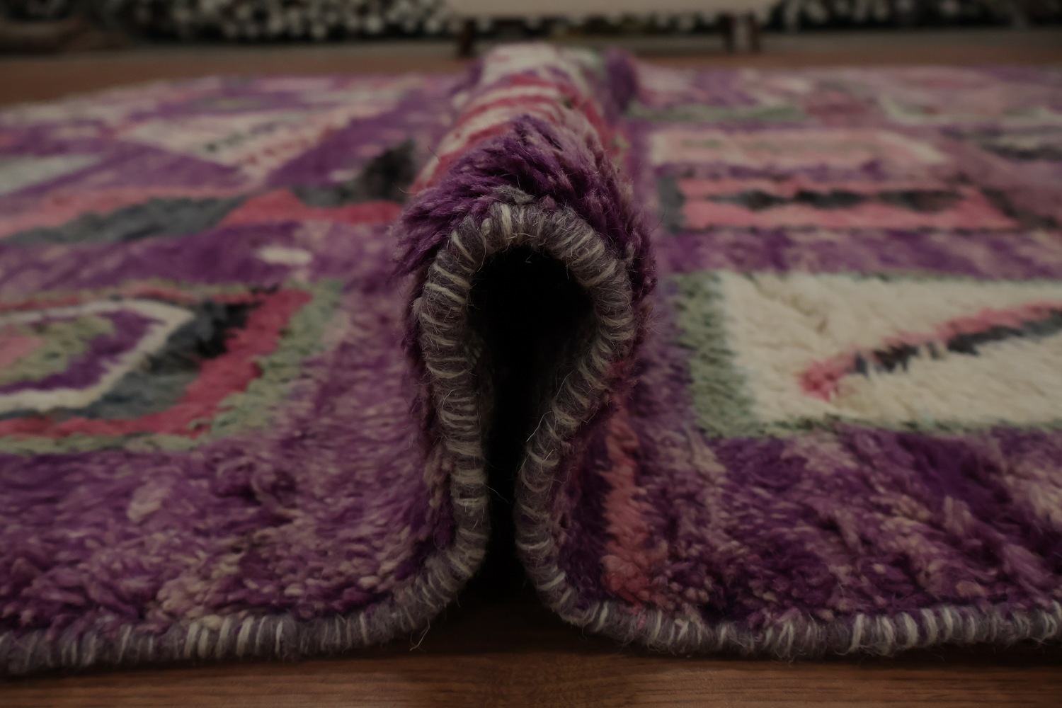 Purple Tribal Moroccan Oriental Large Rug 9x15