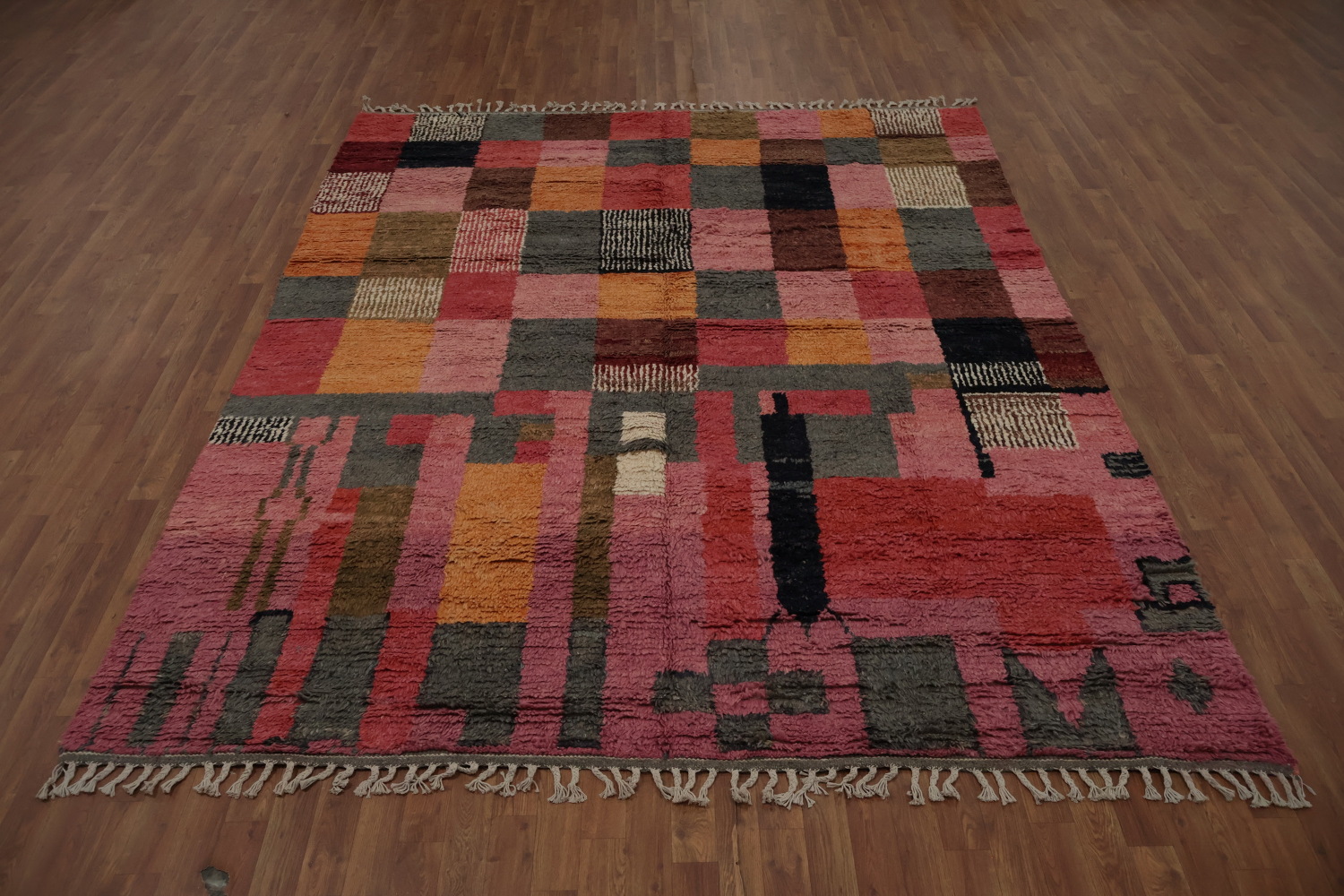 Artistic Rectangles Moroccan Area Rug 8x10 for Creative Interiors