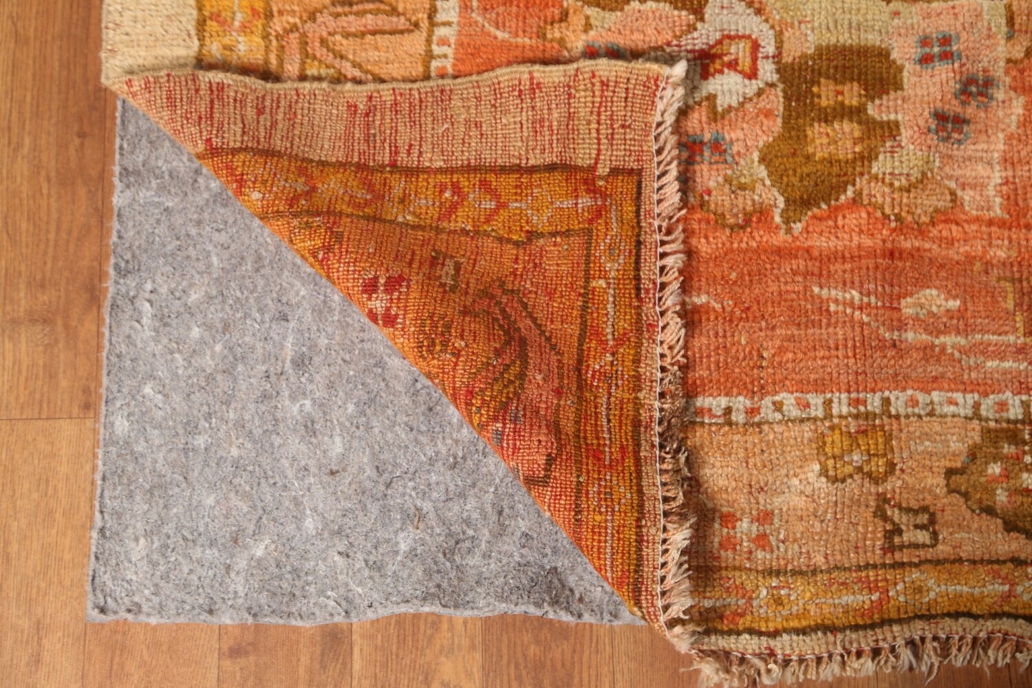 Pre-1900 Vegetable Dye Oushak Large Turkish Rug 12x18