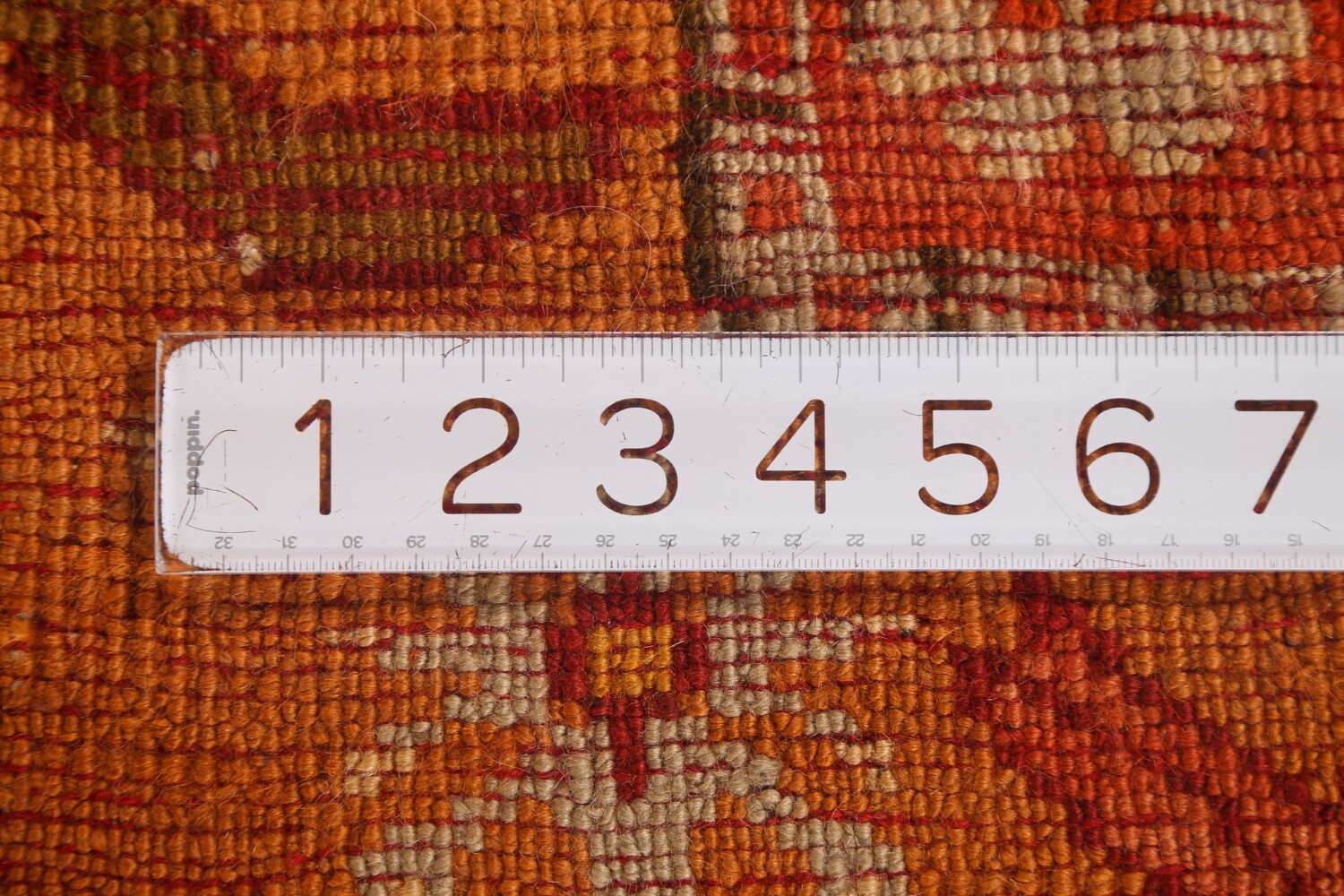 Pre-1900 Vegetable Dye Oushak Large Turkish Rug 12x18