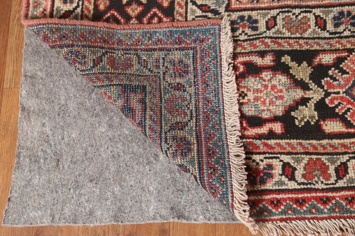 Pre-1900 Antique Floral Mahal Persian Area Rug 9x13
