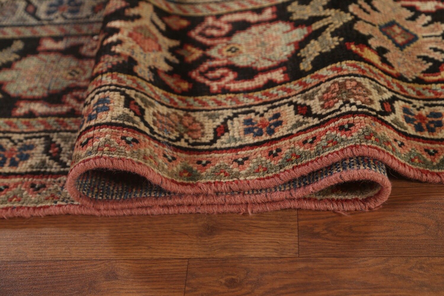Pre-1900 Antique Floral Mahal Persian Area Rug 9x13