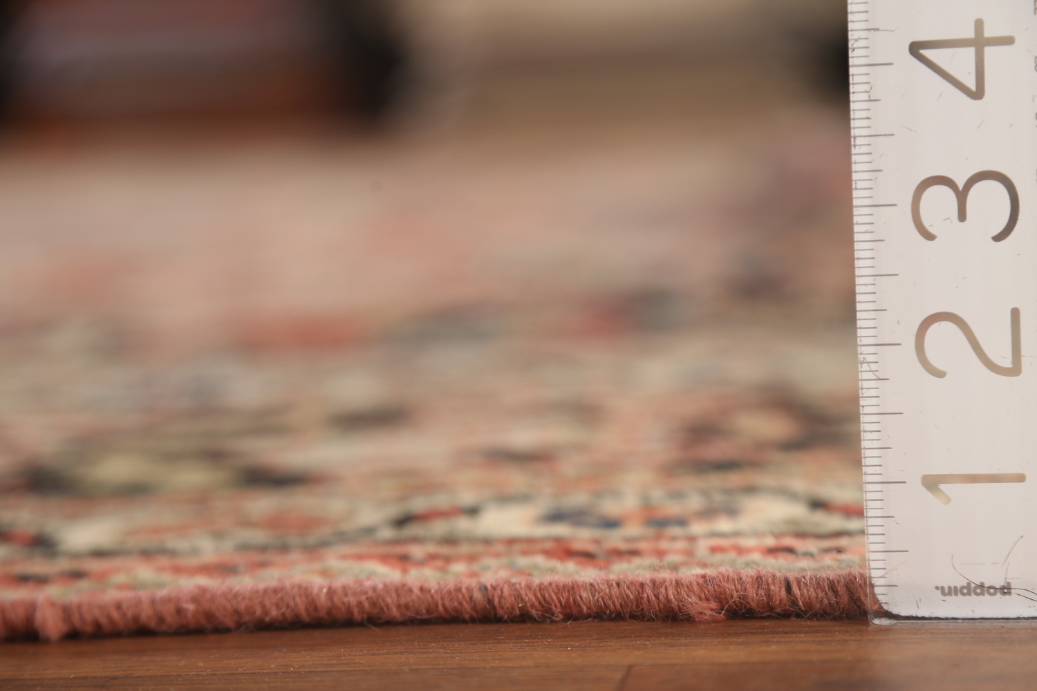 Pre-1900 Antique Floral Mahal Persian Area Rug 9x13