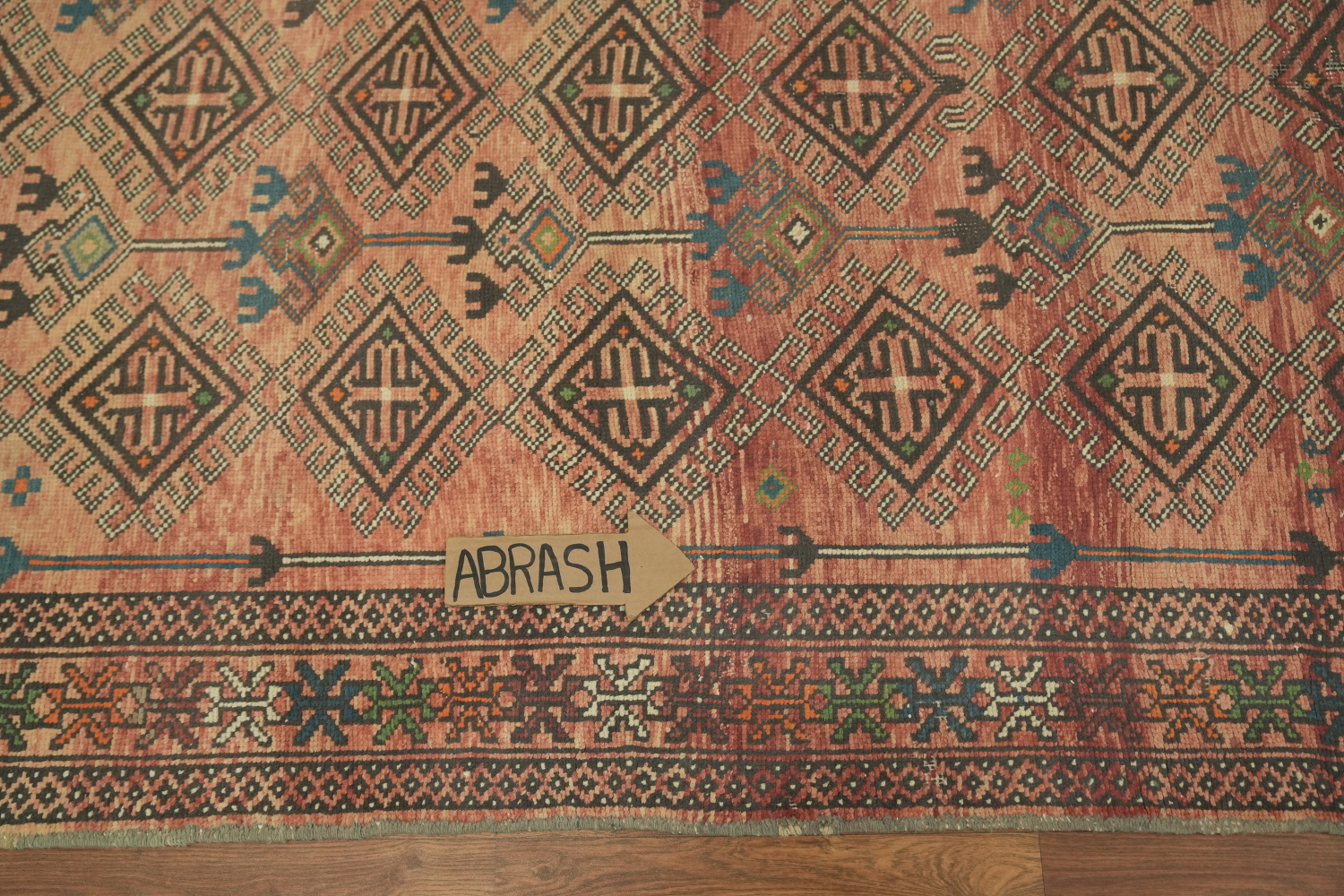 Vintage Geometric Lori Persian Area Rug 5x9