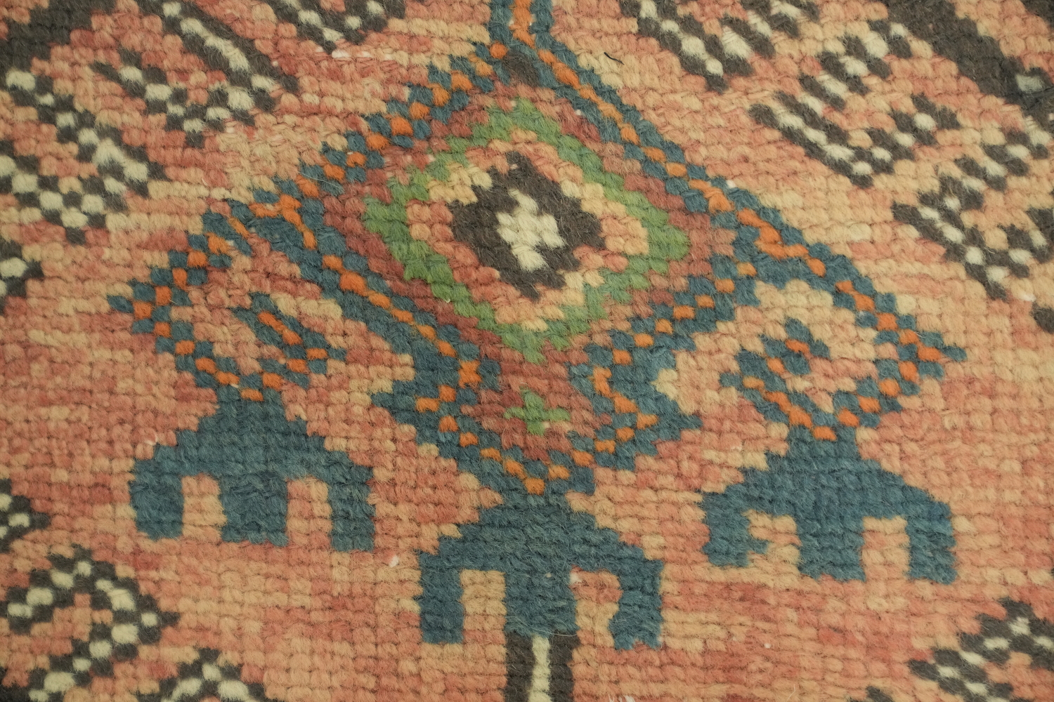 Vintage Geometric Lori Persian Area Rug 5x9