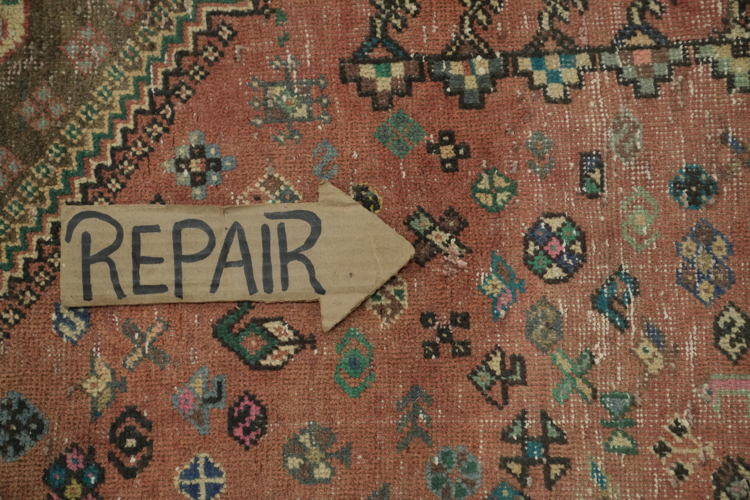 Tribal Geometric Shiraz Persian Rug 5x7