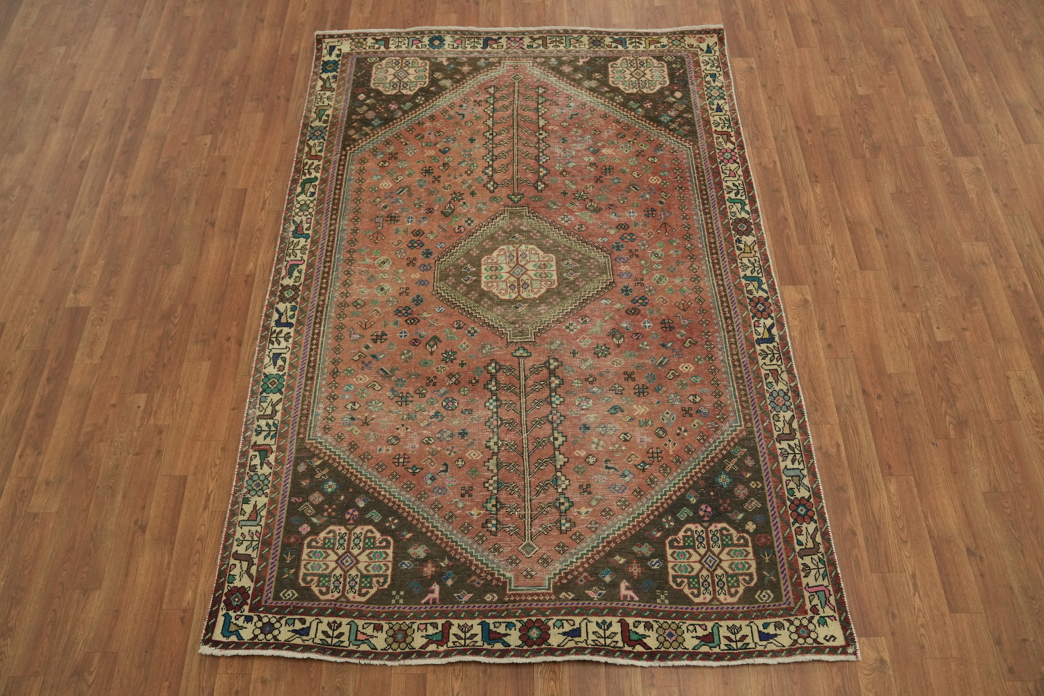 Tribal Geometric Shiraz Persian Rug 5x7