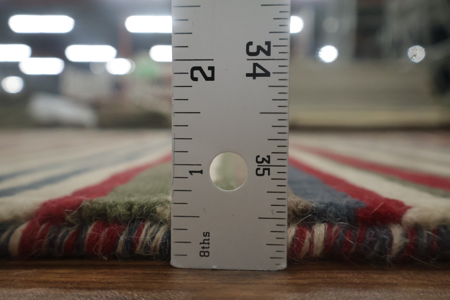 Striped Gabbeh Oriental Area Rug 5x8