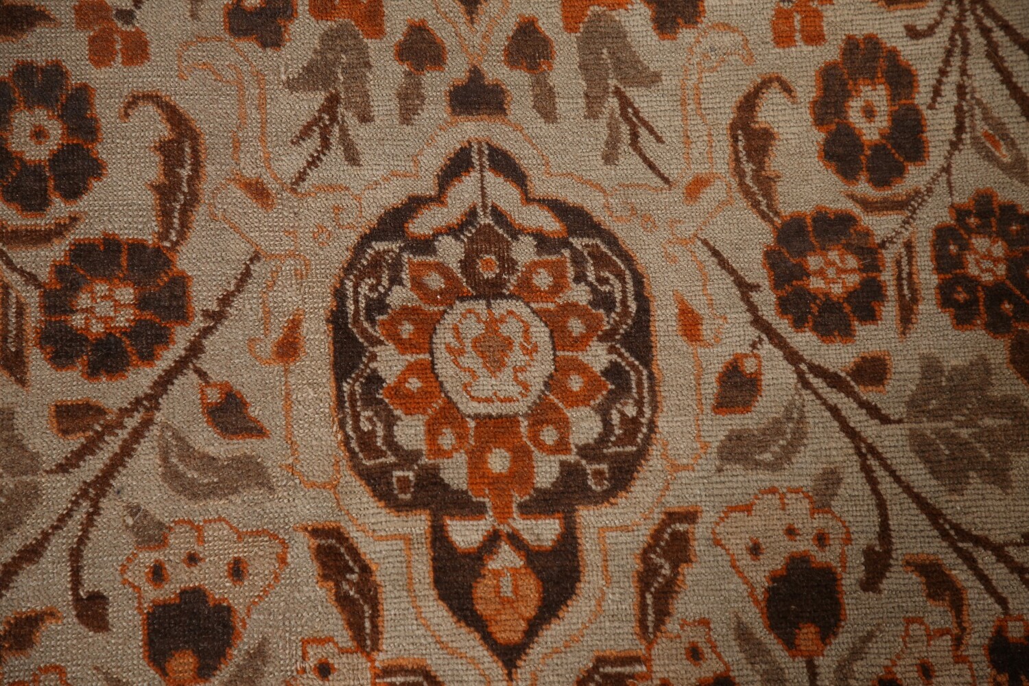 Pre-1900 Vegetable Dye Tabriz Haj Jalili Persian Rug 13x19