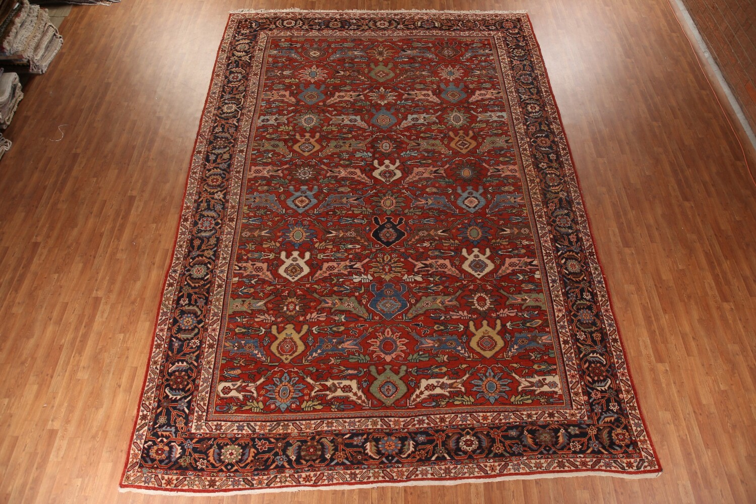 Pre-1900 Vegetable Dye Sultanabad Ziegler Persian Rug 12x17