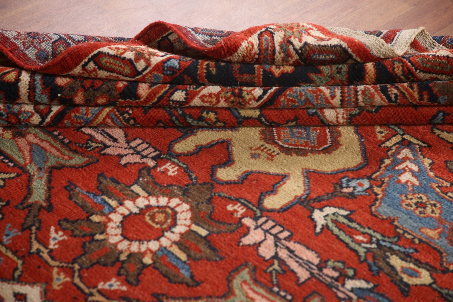 Pre-1900 Vegetable Dye Sultanabad Ziegler Persian Rug 12x17