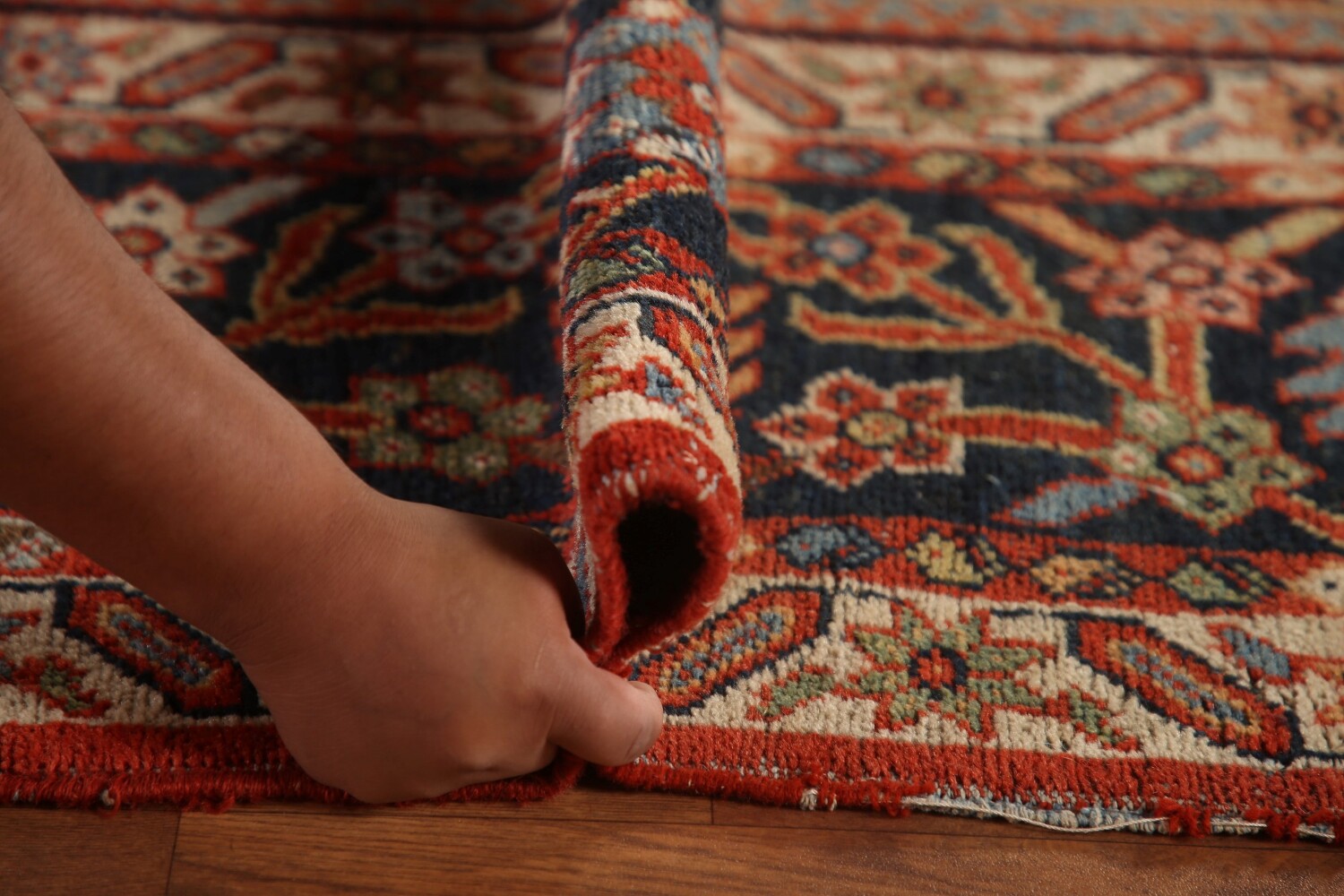 Pre-1900 Vegetable Dye Sultanabad Ziegler Persian Rug 12x17