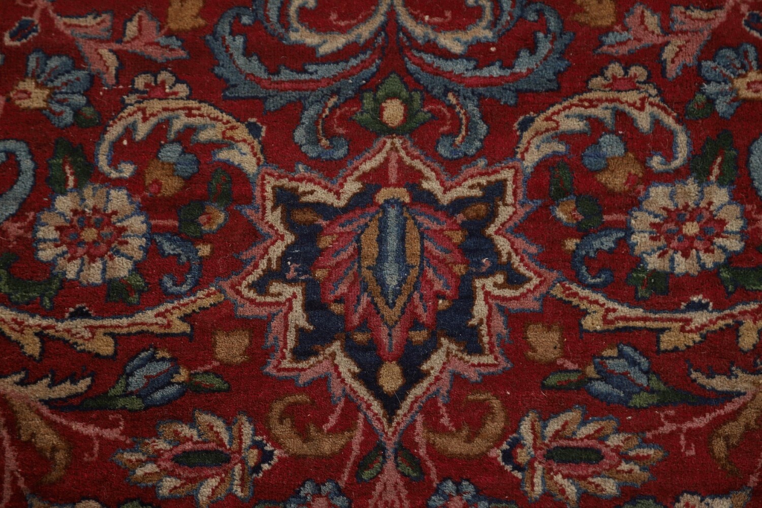 Pre-1900 Kerman Lavar Vegetable Dye Persian Large Rug 12x18