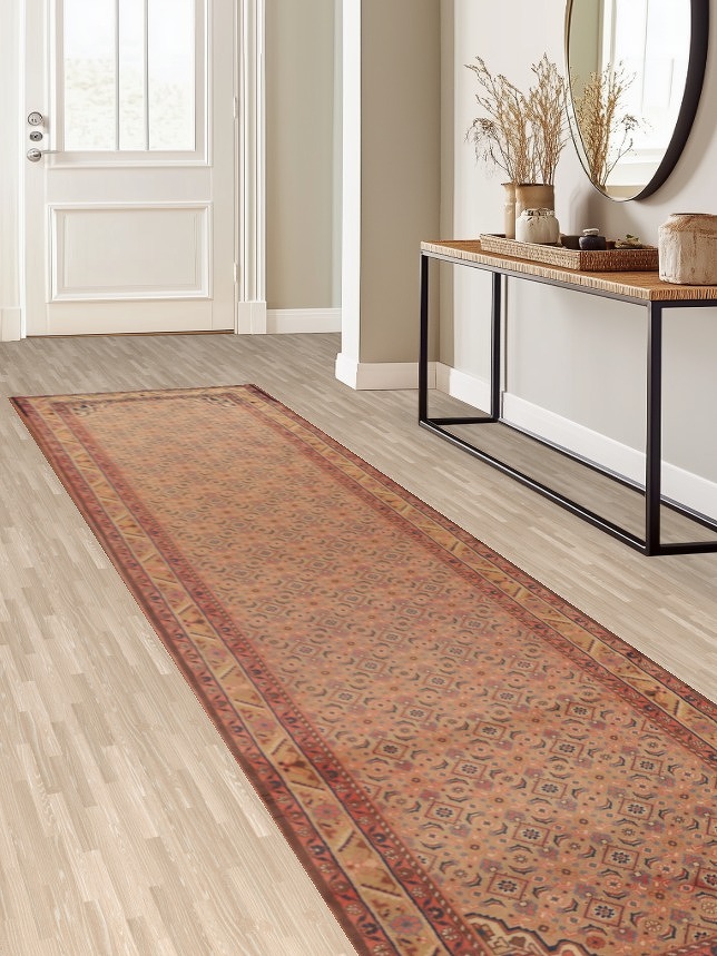 All-Over Mahal Persian Runner Rug 4x13