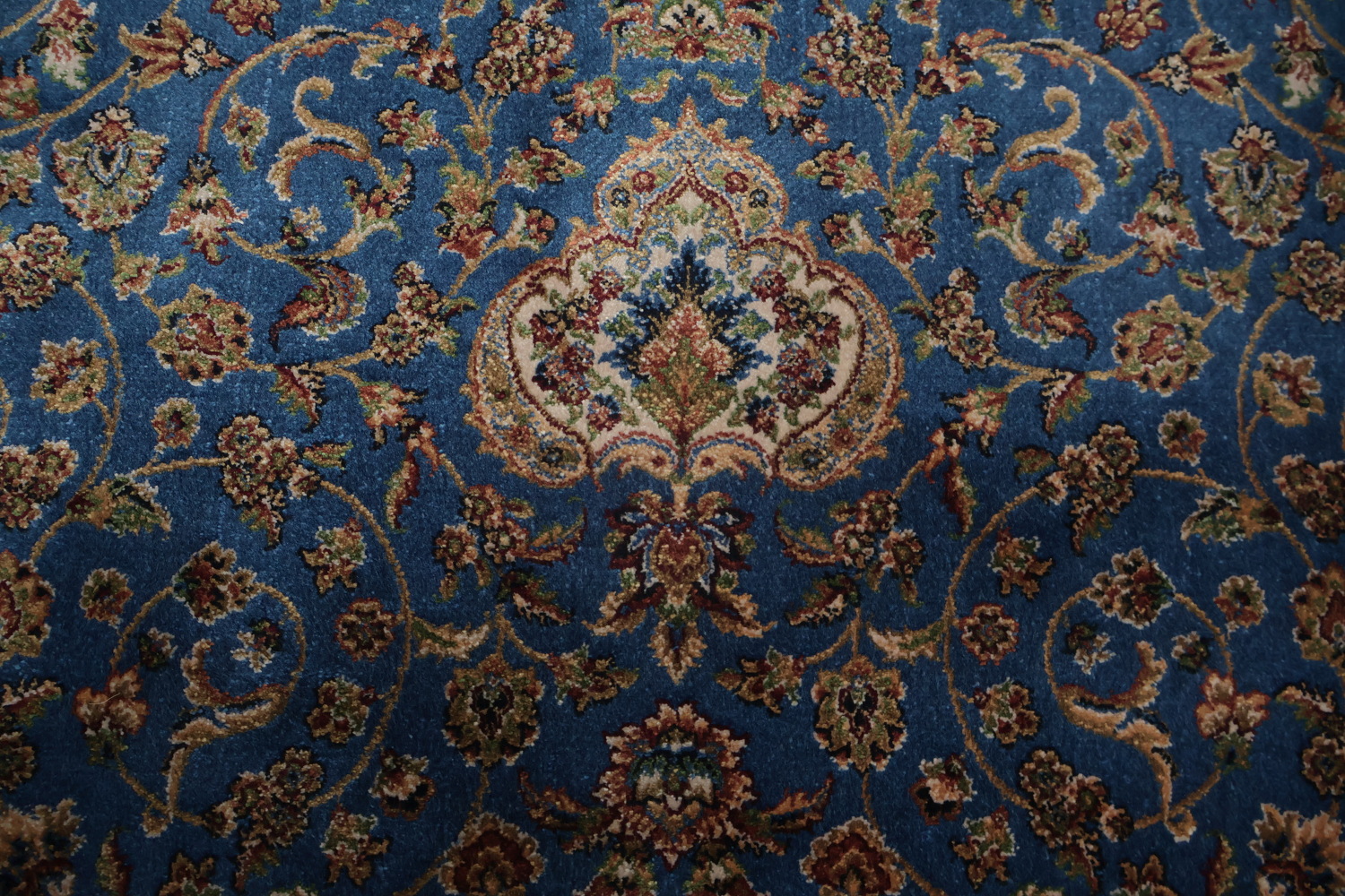 Traditional Blue Tabriz Oriental Area Rug 7x10