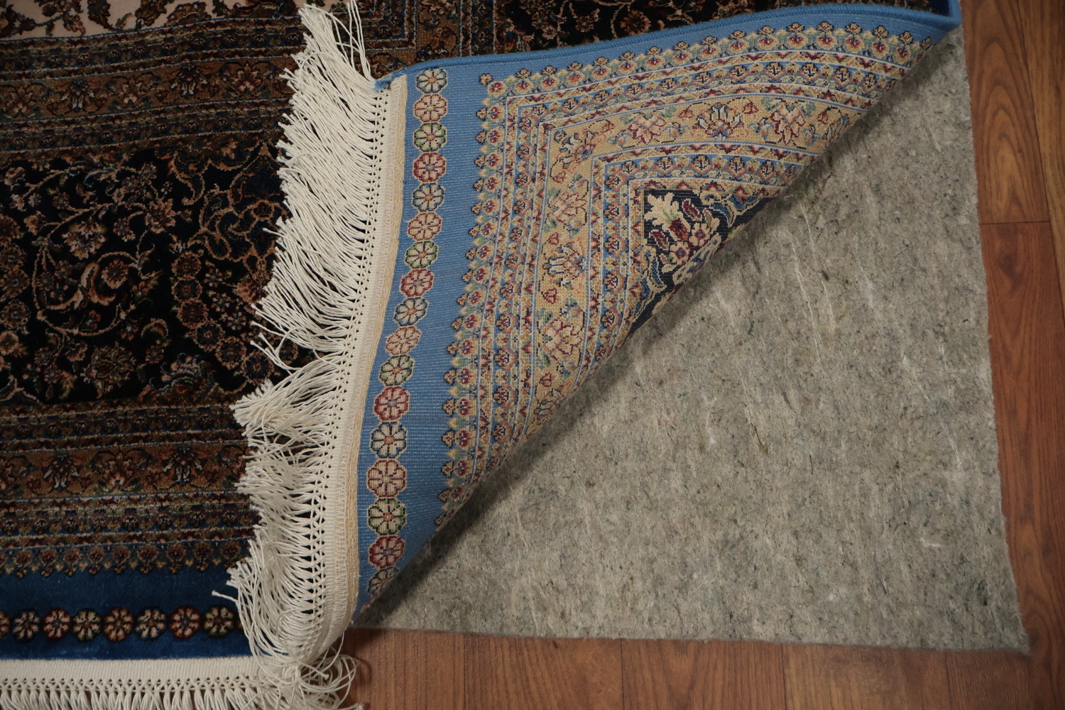 Traditional Blue Tabriz Oriental Area Rug 7x10