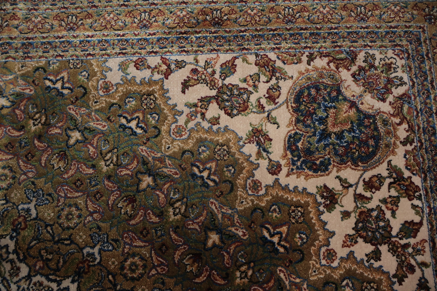 Traditional Blue Tabriz Oriental Area Rug 7x10