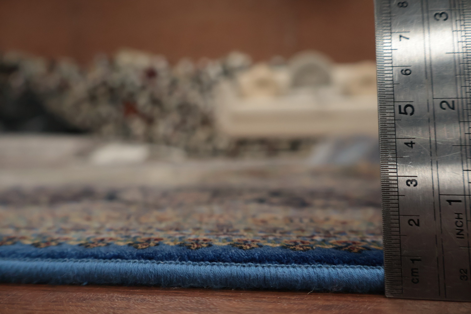 Traditional Blue Tabriz Oriental Area Rug 7x10