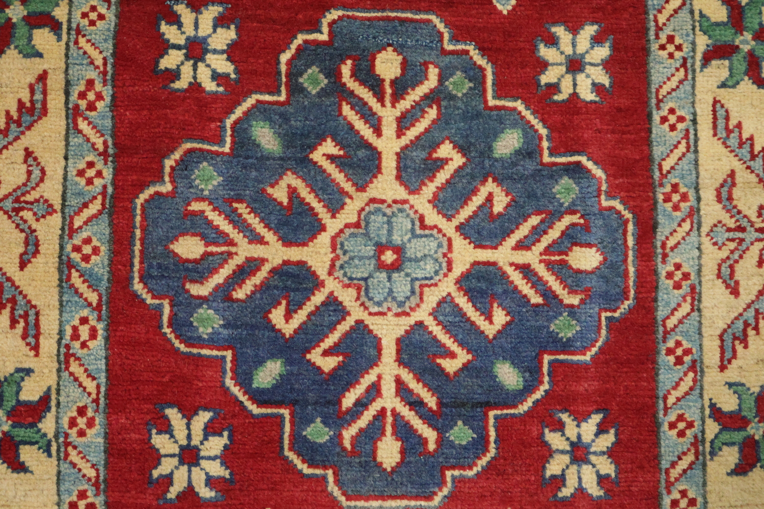 Handmade Kazak Oriental Runner Rug 2x16