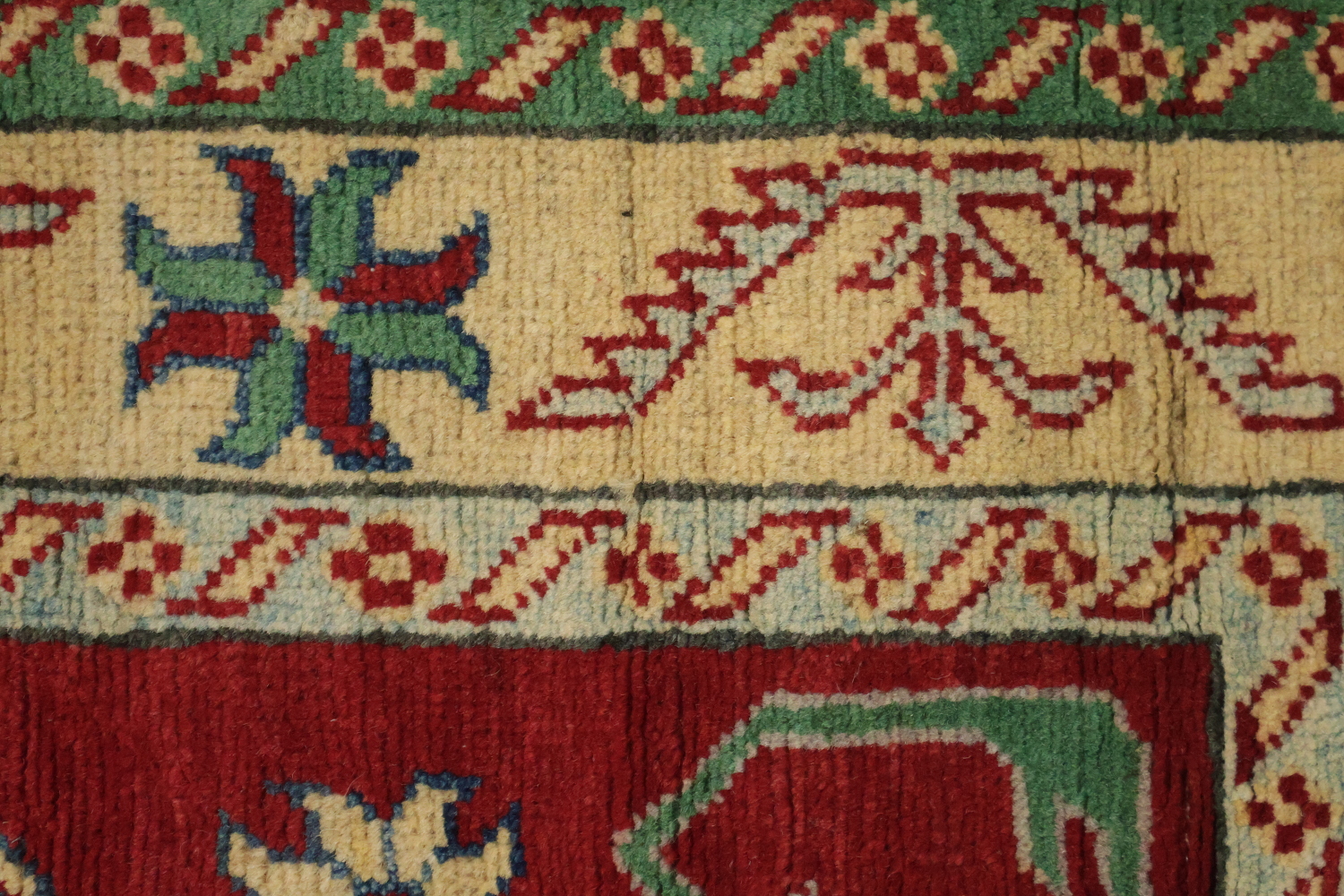 Handmade Kazak Oriental Runner Rug 2x16