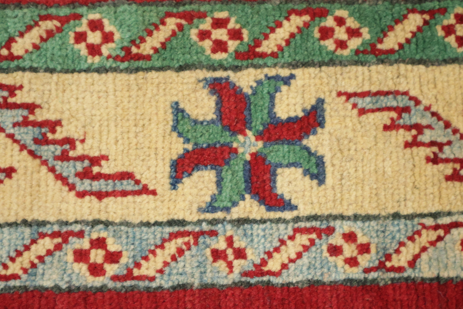 Handmade Kazak Oriental Runner Rug 2x16