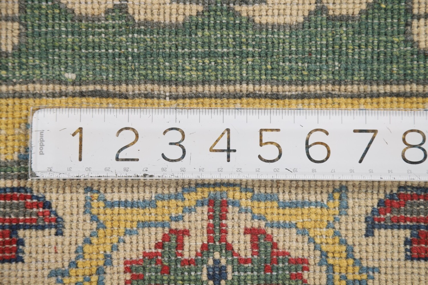 Green Floral Kazak Oriental Runner Rug 3x10
