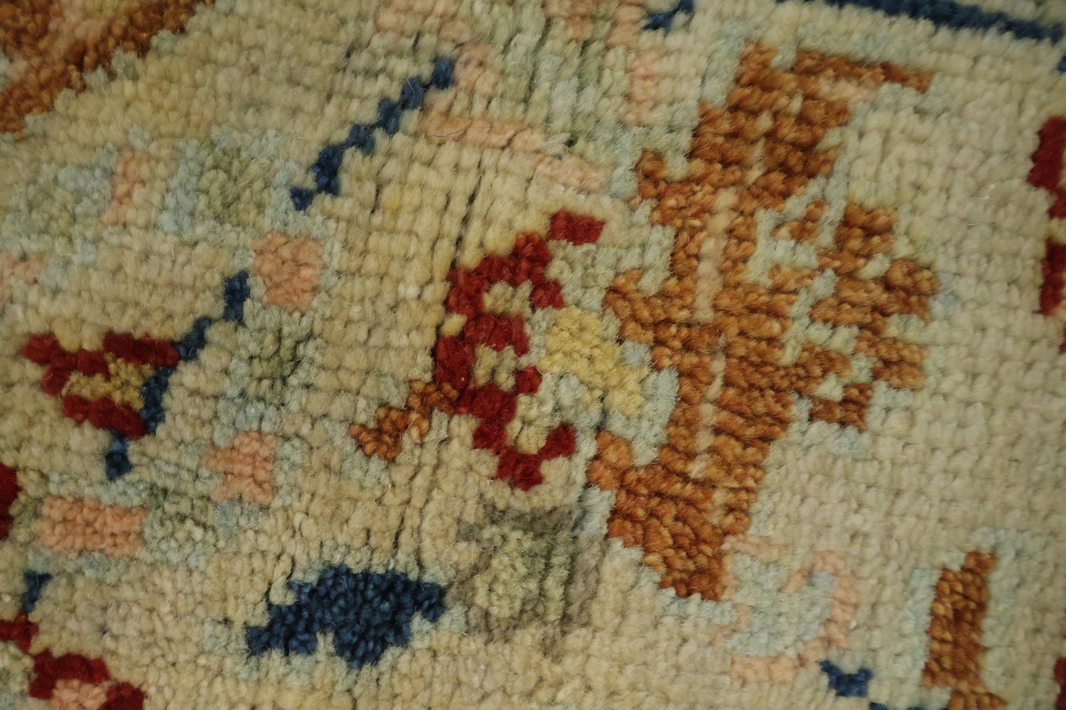 Floral Heriz Serapi Octagon Oriental Rug 6x6