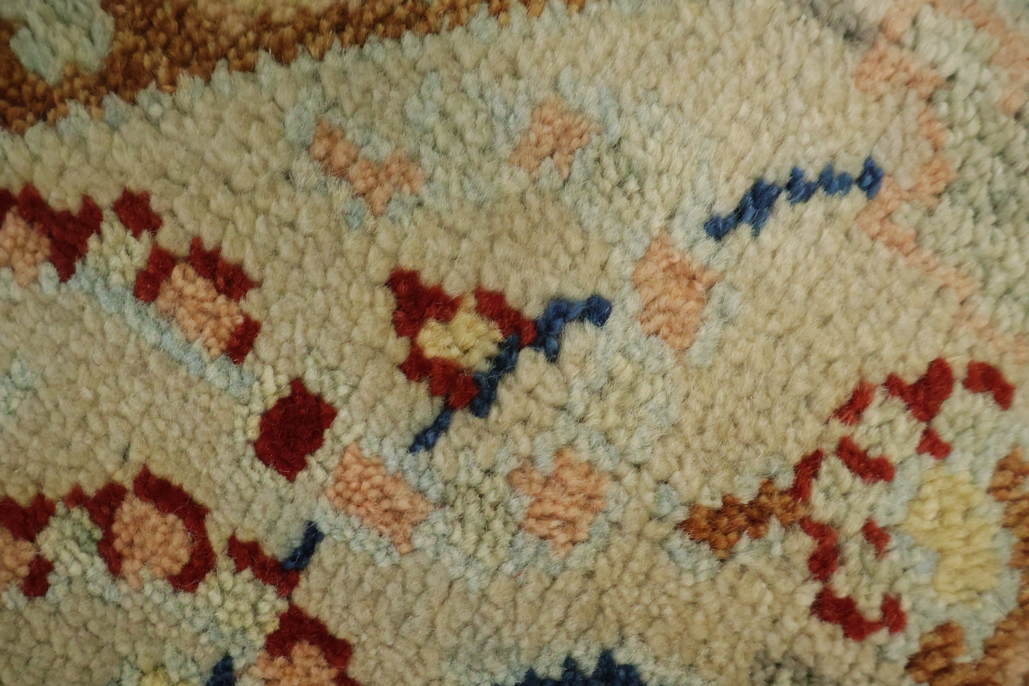 Floral Heriz Serapi Octagon Oriental Rug 6x6