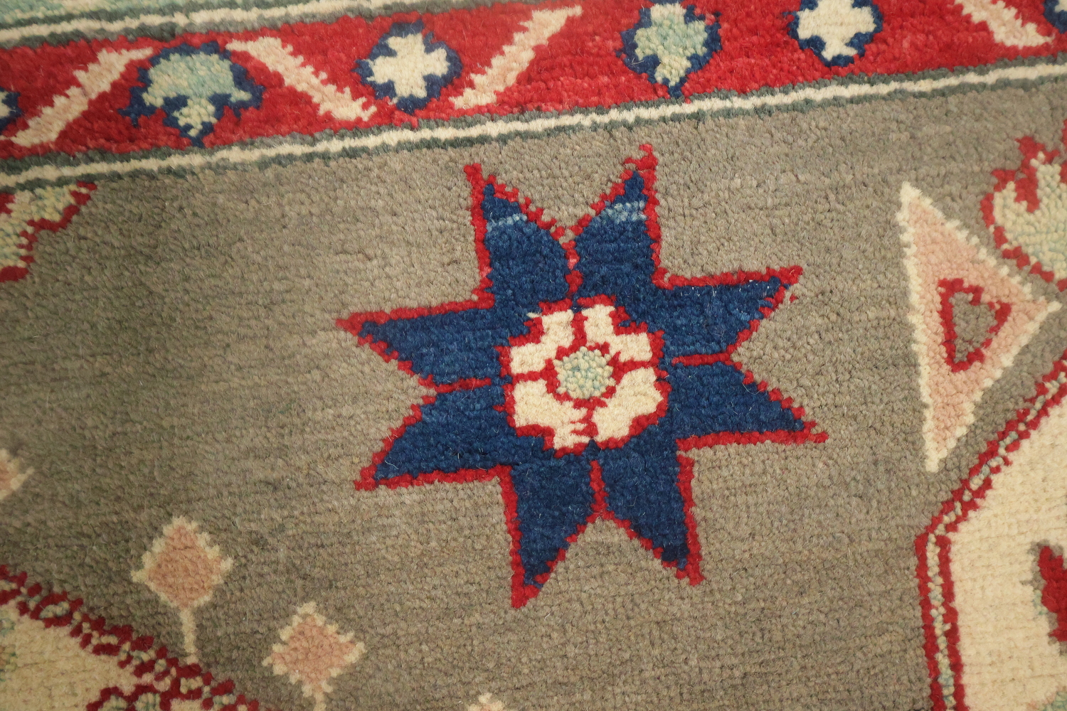 Handmade Red Kazak Oriental Area Rug 7x10