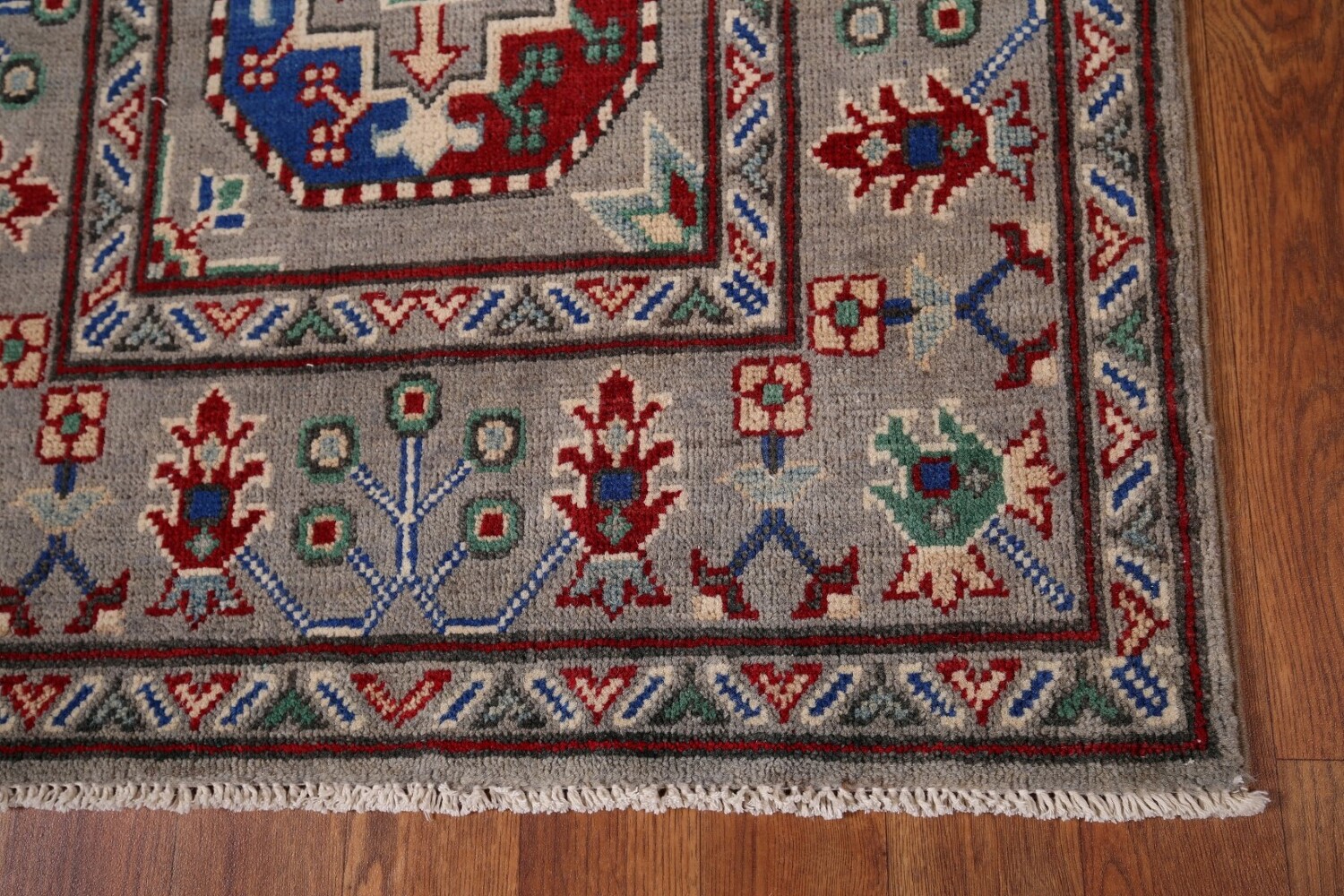 Handmade Kazak Oriental Runner Rug 3x13